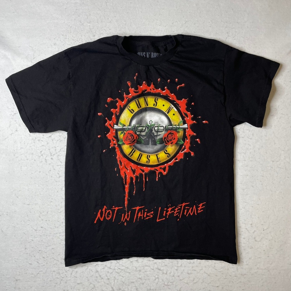 Guns N Roses Not In This Lifetime‎ Tour T Shirt Black Size L